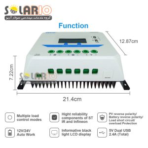 شارژ کنترلر خورشیدی EPSOLAR 60A مدل VS6024AU